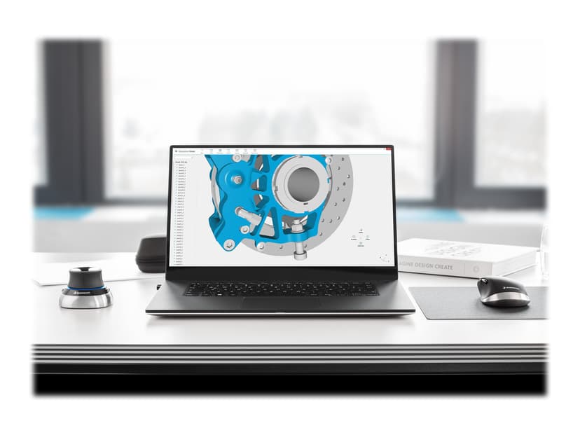 3DConnexion Spacemouse Wireless Kit 2 Kablet, Trådløs 3D-mus Sølv, Svart
