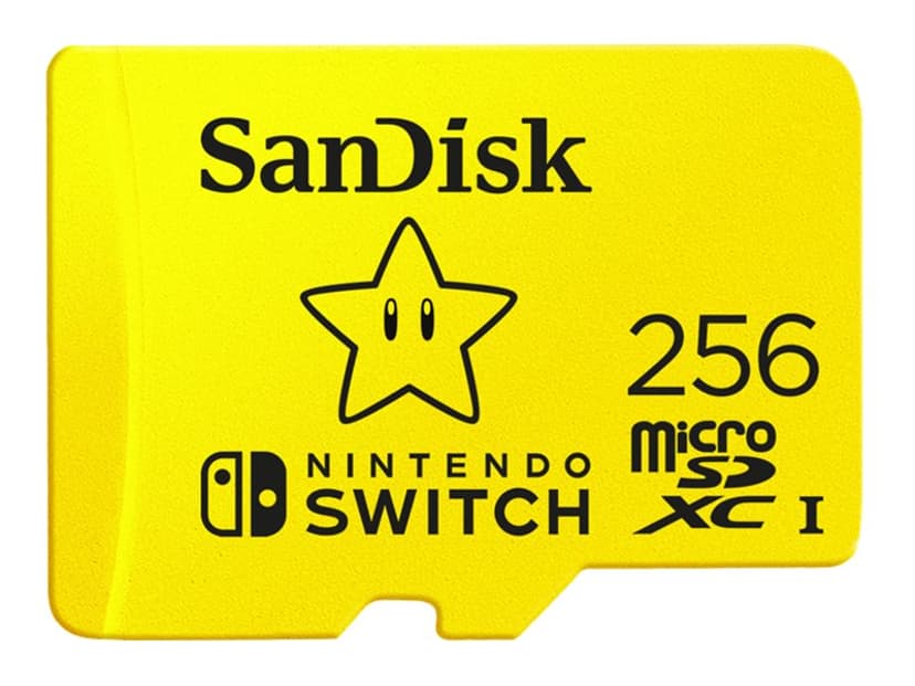 SanDisk Nintendo Switch 256GB microSDXC UHS I geheugenkaart