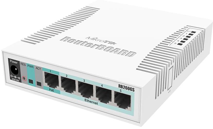 Mikrotik RB260GS 5-port switch with one SFP
