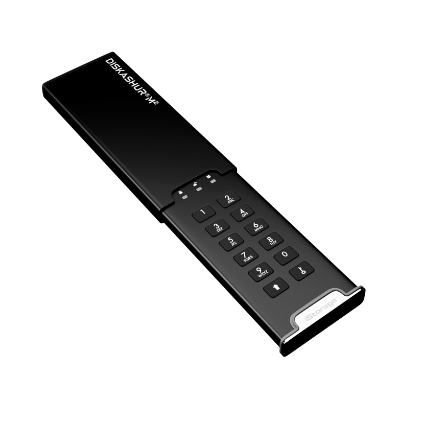 Istorage Diskashur M2 USB3 256-BIT 1TB Micro-USB B Musta