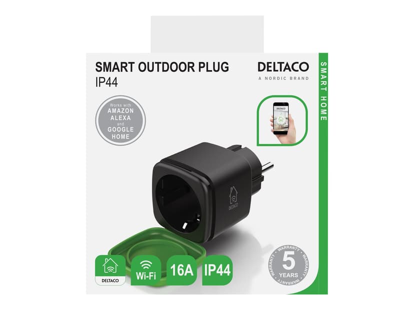 Deltaco SH-OP01 Smart Home WiFi Outdoor Switch IP44