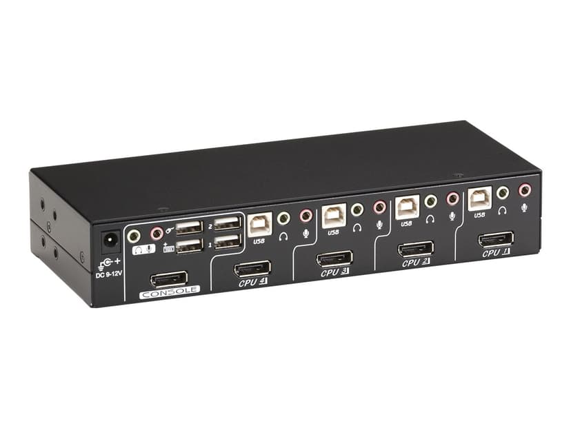 Black Box DT KVM Switch - DP Audio USB 2.0 4-Port