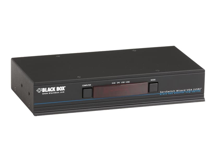 Black Box KVM Switch - VGA Audio USB 2.0 4-Port