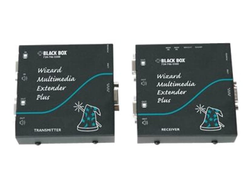 Black Box Wizard Multimedia Extender Plus 8-way video Transmitter