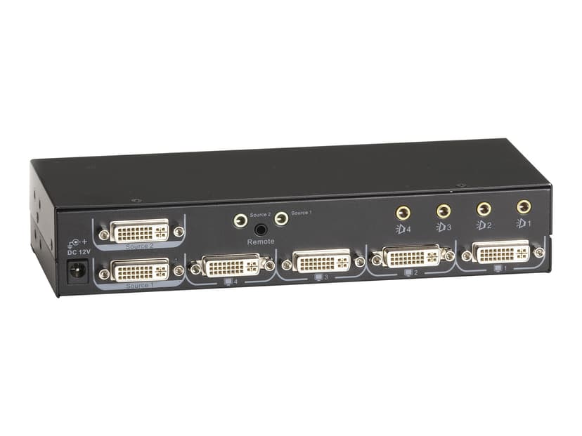 Black Box DVI and Audio Matrix Switch 2x4