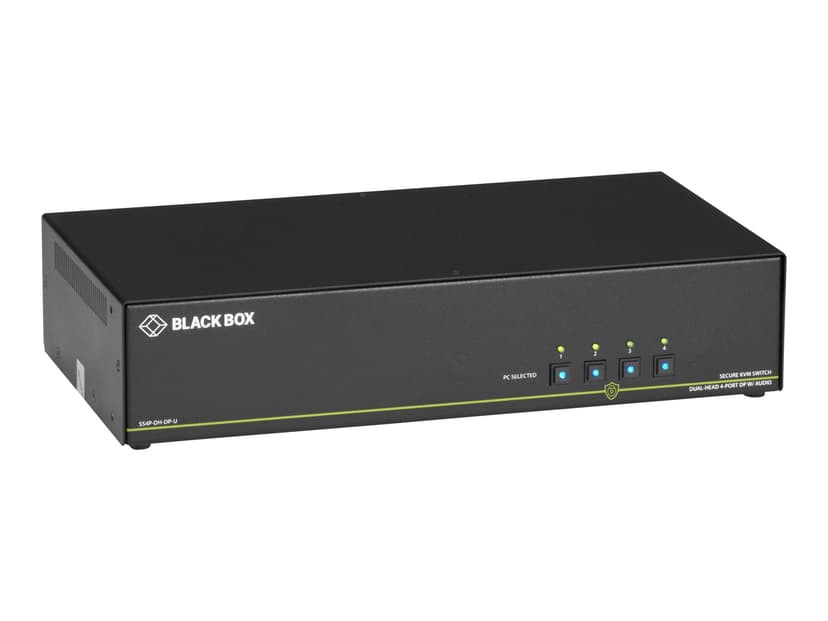 Black Box NIAP 3.0 Secure KVM Switch - 4K 2xDP USB 4-Port