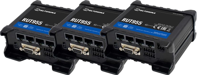 Teltonika RUT955 Dual SIM LTE trådlös router 3-pack