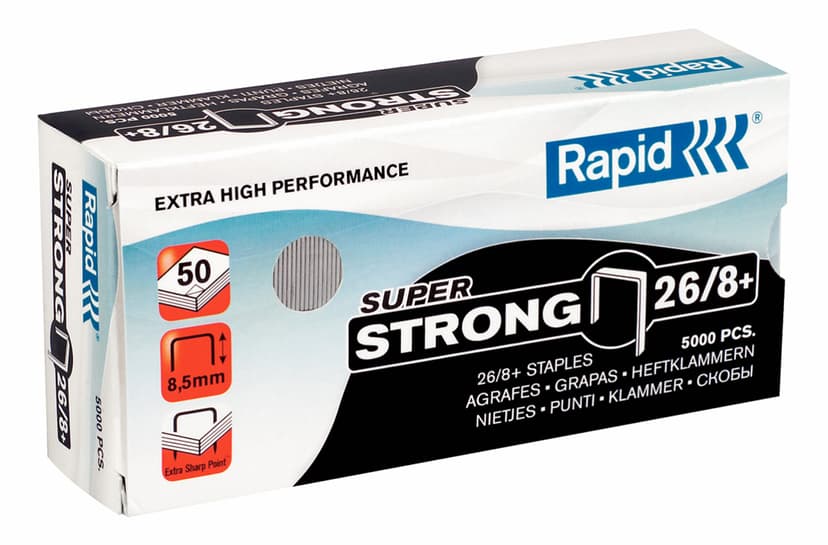 Rapid Staple Supers 26/8+ 5000st/Ask