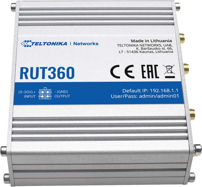 Teltonika RUT360 Industrial LTE CAT6 Router