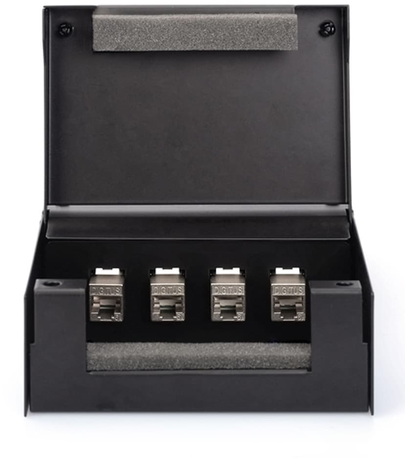 Digitus Keystone Box 4-Port IP20 Svart
