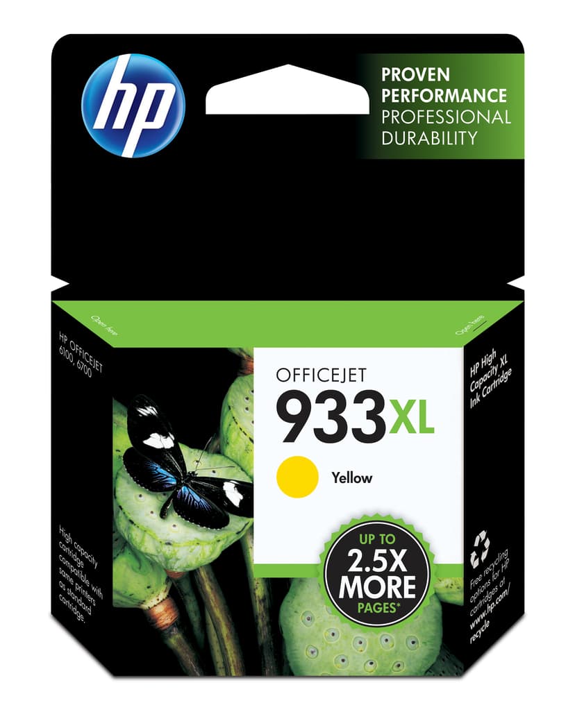 HP Muste Keltainen 933XL - OfficeJet 6100/6600/6700 Premium