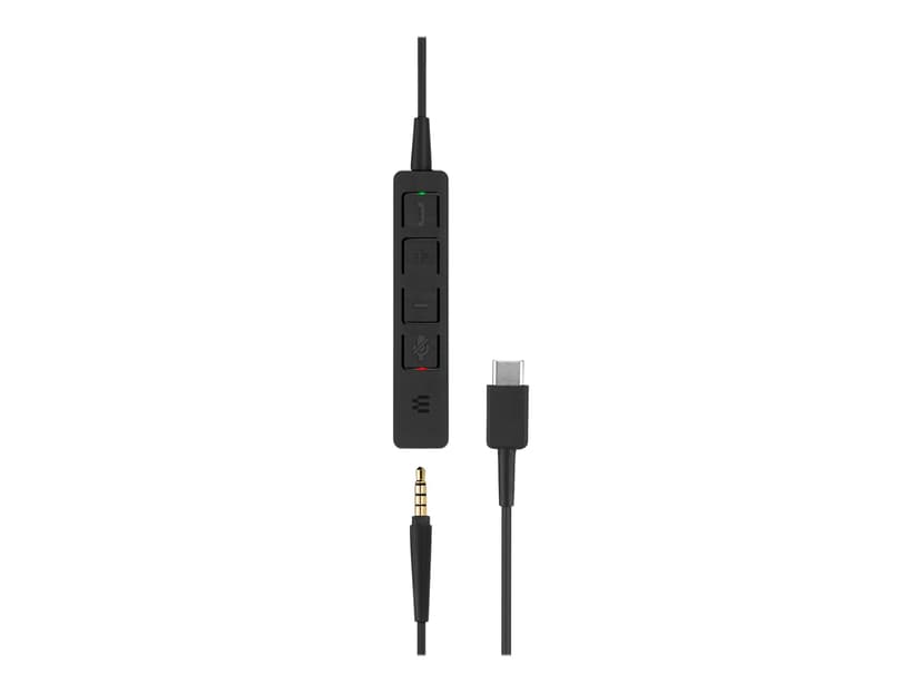 EPOS ADAPT SC135 Kuuloke + mikrofoni 3,5 mm jakkiliitin, USB-C Optimoitu UC:lle Mono Musta