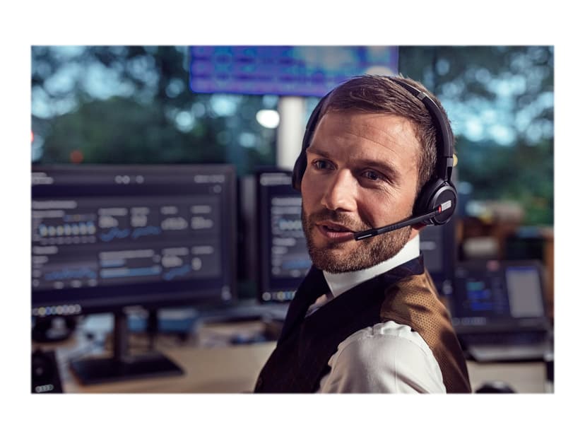EPOS IMPACT SDW5066 Wireless DECT System Trådlöst headsetsystem Skype for Buisness Stereo Svart