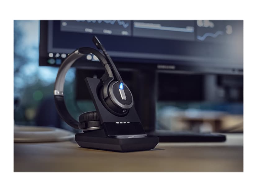 EPOS IMPACT SDW5066 Wireless DECT System Trådlöst headsetsystem Skype for Buisness Stereo Svart