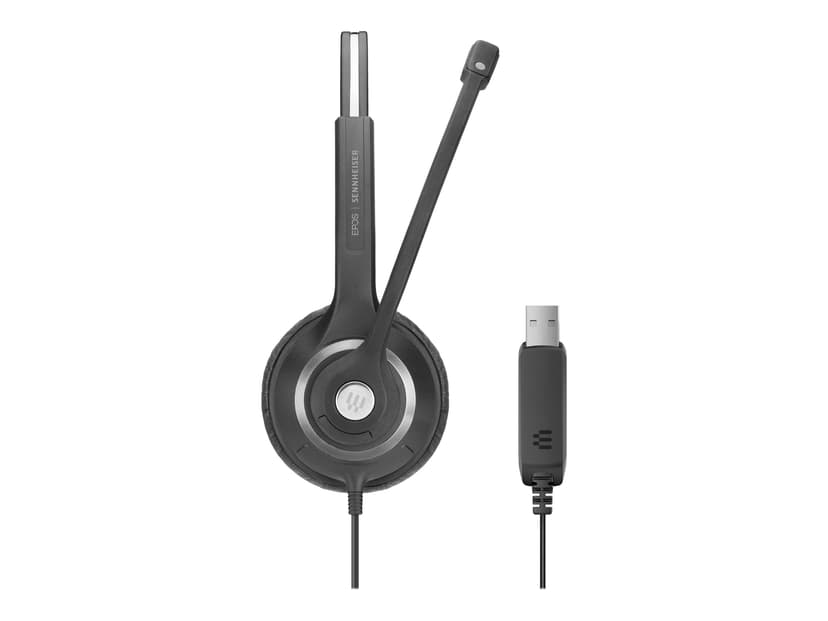 EPOS IMPACT SC230 USB Kuuloke + mikrofoni USB Mono Hopea, Musta