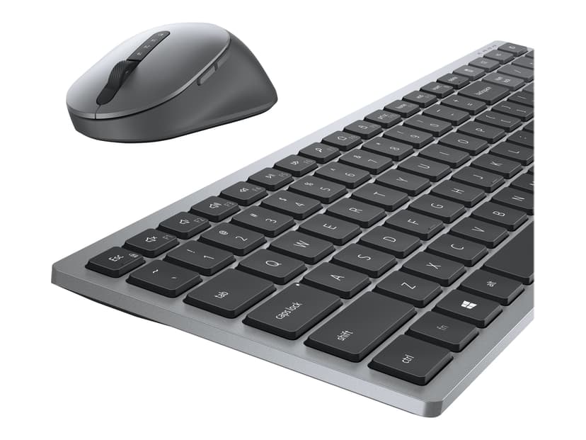 Dell Multi-Device Wireless Keyboard and Mouse Combo KM7120W Trådlös Hela norden Sats med tangentbord och mus