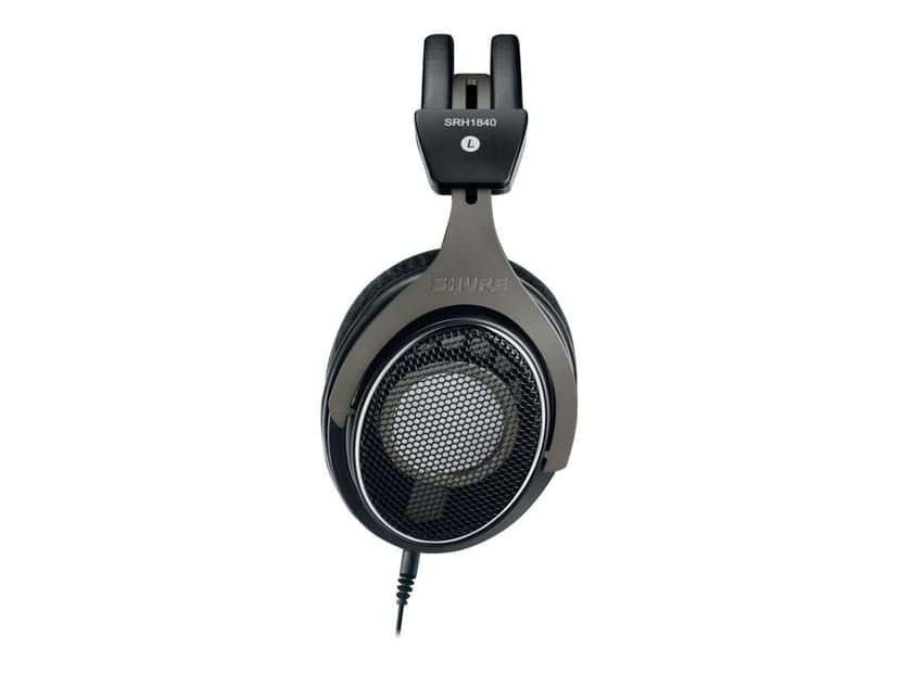 Shure Shure SRH1840 Premium avoimet Studio-/HiFi-kuulokkeet Kuulokkeet 3,5 mm jakkiliitin Stereo Harmaa, Musta