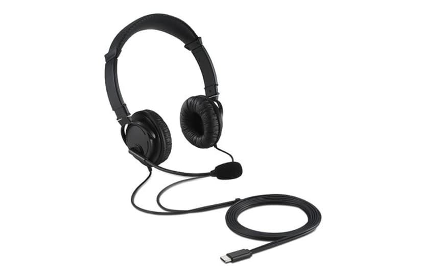 Kensington Hi-Fi Headphones with Mic Headset USB-C Stereo Svart