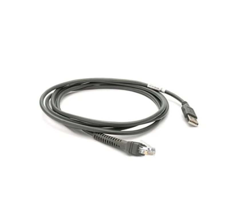Zebra USB-kaapeli 2.1m 4 nastan USB- A Uros RJ-45 Uros