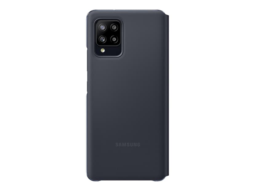 Samsung A42 Smart S View Cover Black Galaxy A42 5G Musta