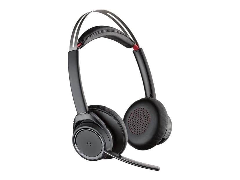 Poly Voyager Focus UC Microsoft B825-M Headset Optimerat för MS Teams Stereo Svart