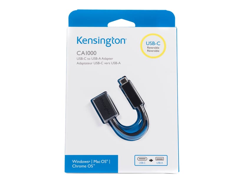 Kensington CA1000 USB C USB A Musta