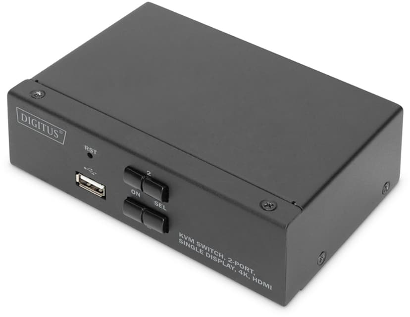 Digitus 2-porttinen 4K HDMI KVM -kytkin