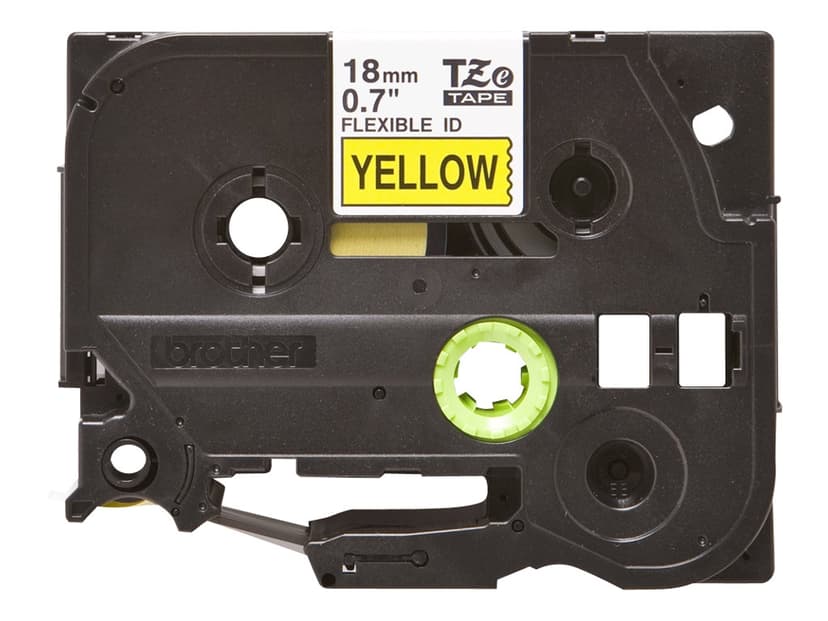Brother Tape 18mm TZe-FX641 Svart/Gul Fleksibel