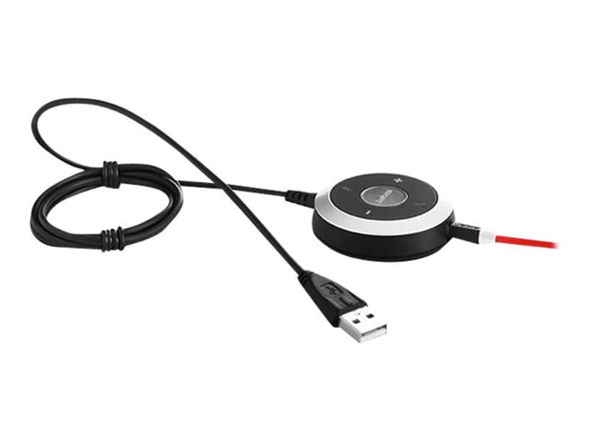 Jabra Evolve 40 MS Kuuloke + mikrofoni 3,5 mm jakkiliitin, USB Skype for Businessille Mono Musta