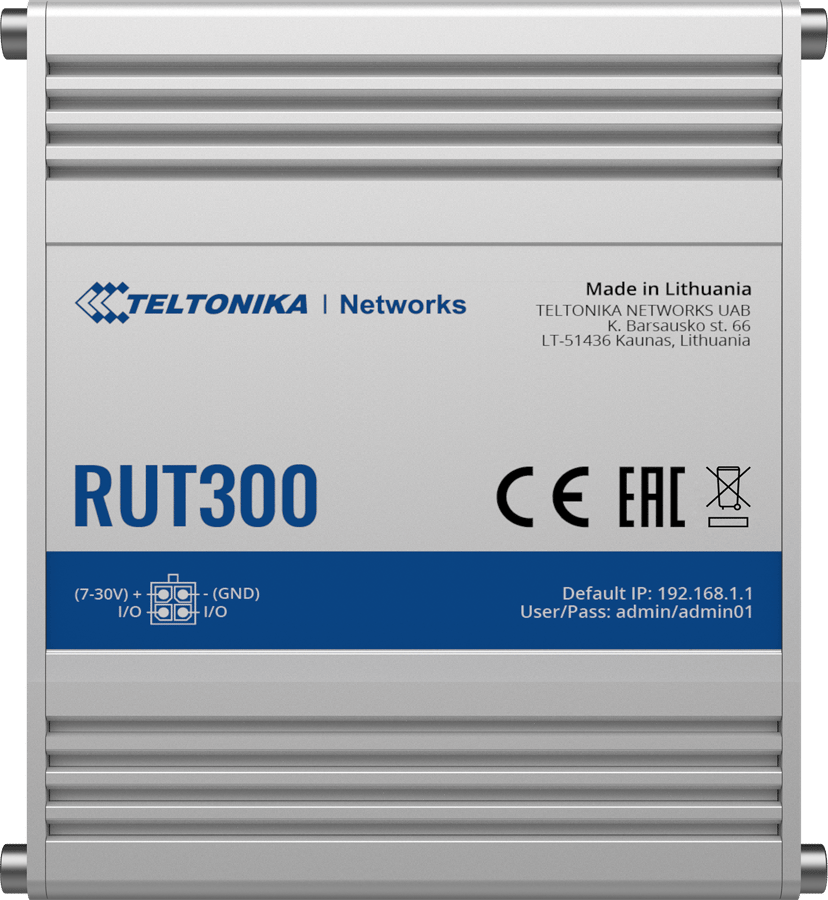 Teltonika RUT300 Industriell Ethernetrouter