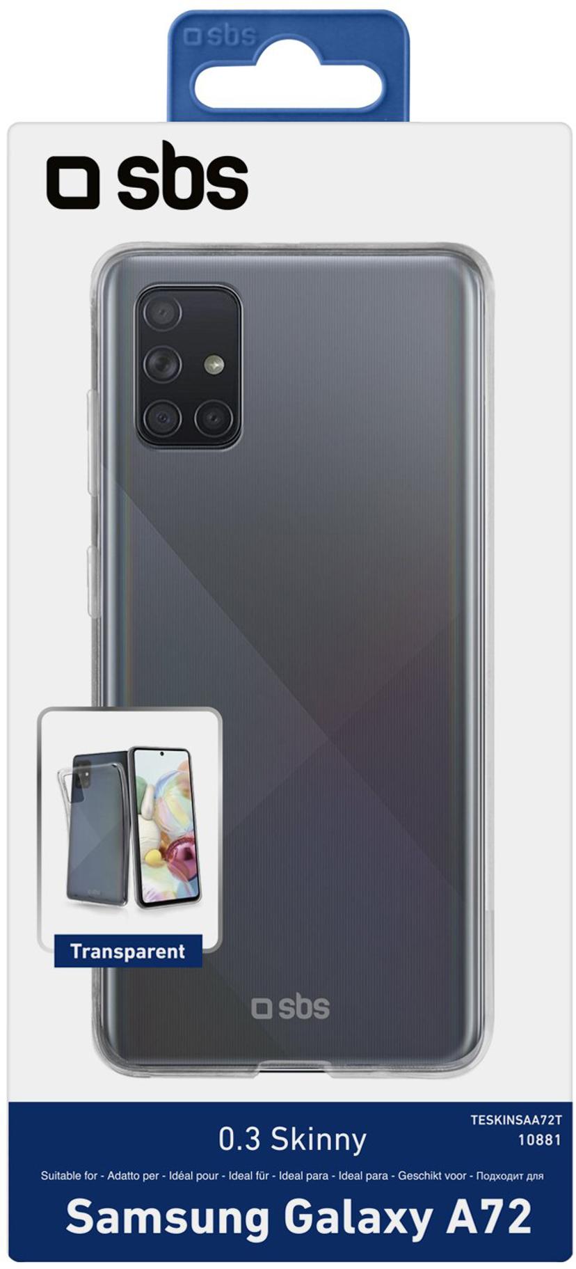 sbs Skinny Cover Samsung Galaxy A72 Transparent Läpinäkyvä