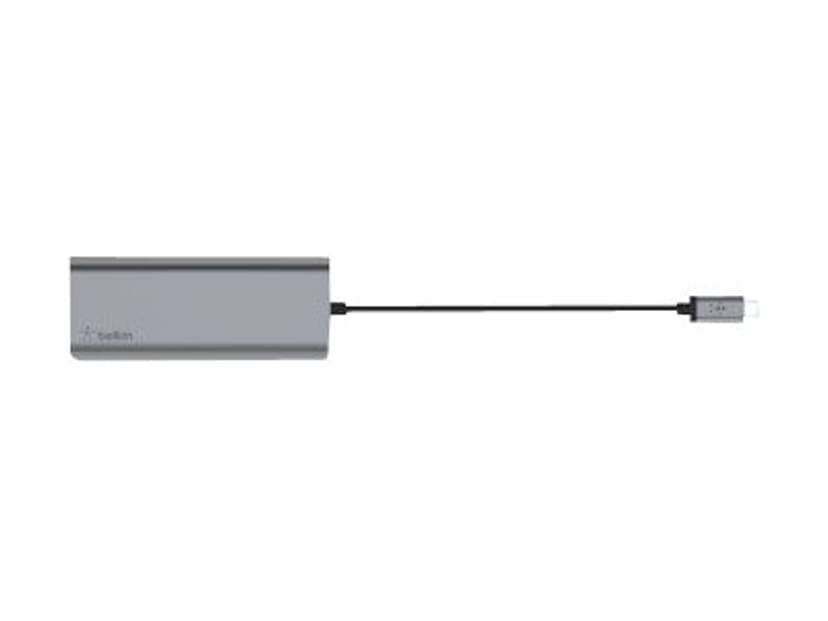 Belkin CONNECT USB-C 6-in-1 Multiport Adapter USB-C Minitelakointiasema