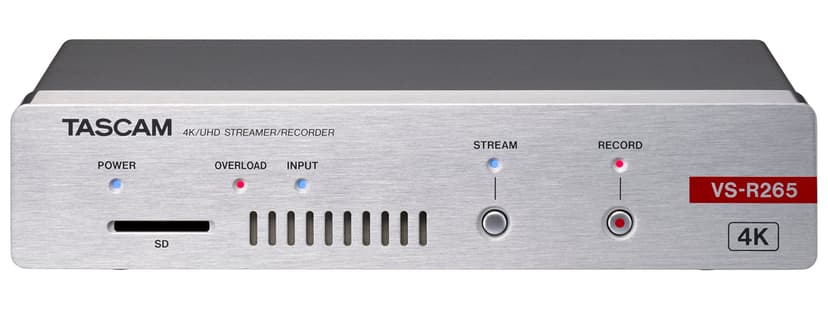 Tascam VS-R265 4K/UHD STREAMER/RECORDER