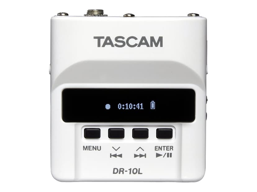 Tascam Digital Audio Recorder With Lavalier Mic - White
