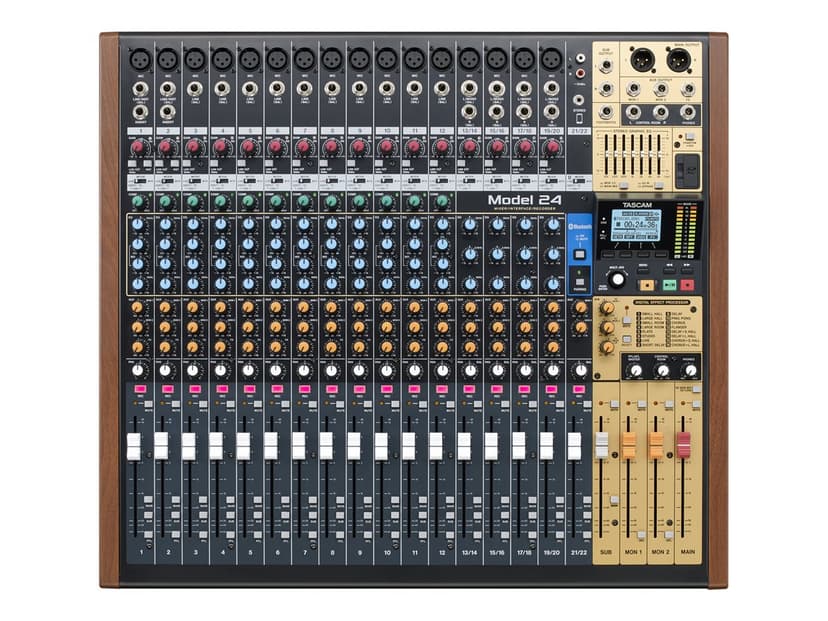 Tascam 22-Ch Analogue Mixer With 24-Track Digital Recorder