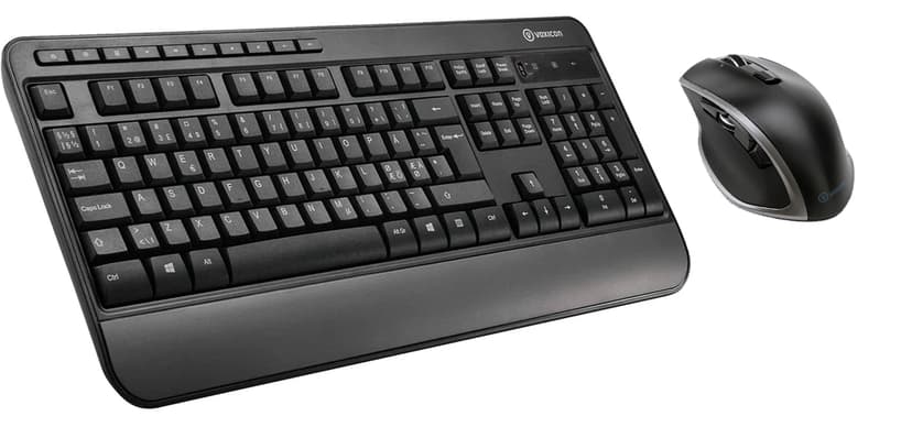 Voxicon Wireless Keyboard 295Wl + Pro Mouse Dm-p30wl Bt#kit Nordiska länderna Tangentbord