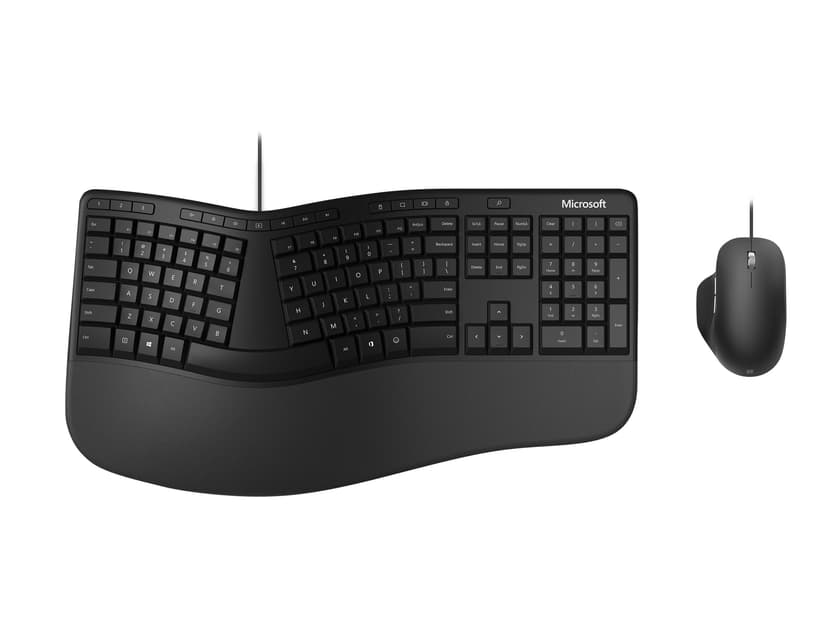 Microsoft Ergonomic Desktop Kabelansluten Hela norden Nordiska länderna Sats med tangentbord och mus Sats med tangentbord och mus