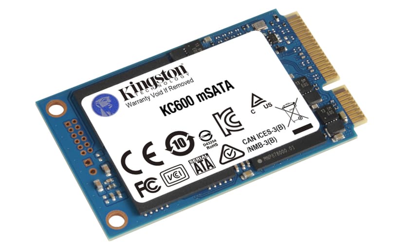 Kingston KC600 SSD-levy 1000GB mSATA Serial ATA-600