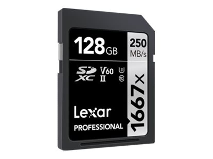 Lexar Professional 128GB SDXC UHS-II minneskort