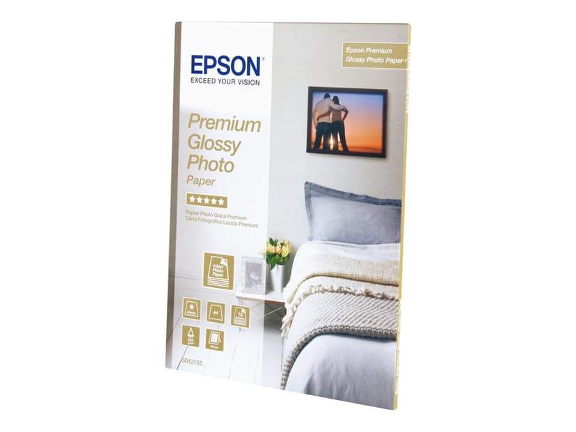 Epson Papper Photo Premium Glossy A4 15-Ark 255g