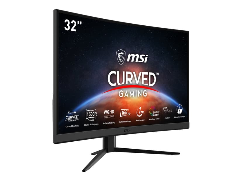 MSI Optix G32CQ4 31,5" WQHD VA 16:9 Curved 31.5" 2560 x 1440 16:9 VA 165Hz