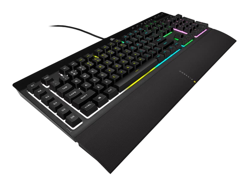 Corsair Gaming K55 RGB PRO Langallinen, USB Pohjoismaat Musta Näppäimistö