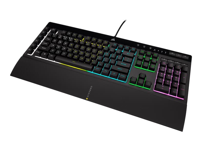 Corsair Gaming K55 RGB PRO Langallinen, USB Pohjoismaat Musta Näppäimistö