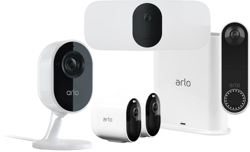 Arlo Arlo Pro 3 & 2 Cameras + Video doorbell + Indoor Camera + Floodlight