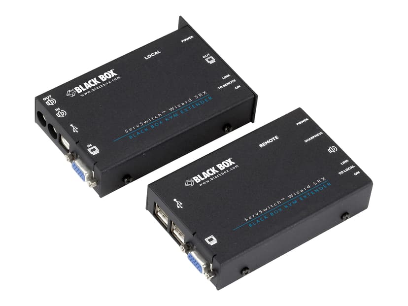 Black Box KVM Extender Over CATX - VGA Audio USB 1.1