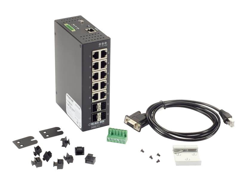 Black Box Industrial Managed Switch (LIG1014A) Dustin.nl