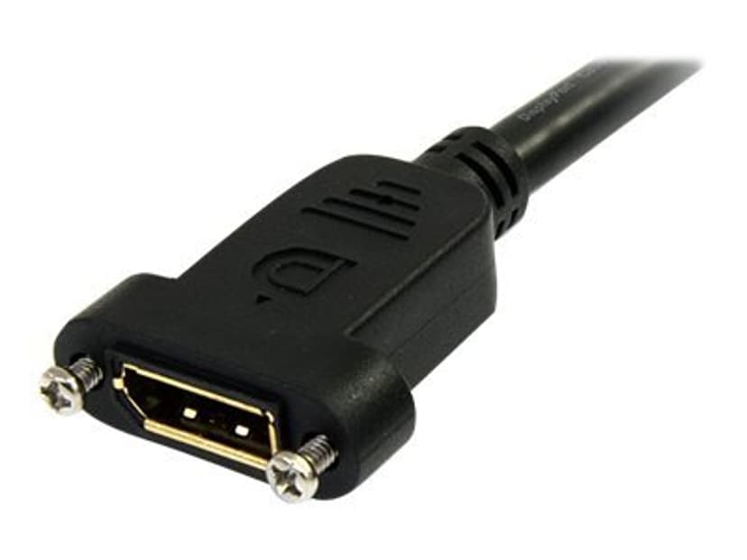 Startech .com 3 ft / 91 cm 20 pin DP DisplayPort Extension Panel Mount Cable 0.91m 20 nastan näyttöporttiliitin Uros 20 nastan näyttöporttiliitin Naaras