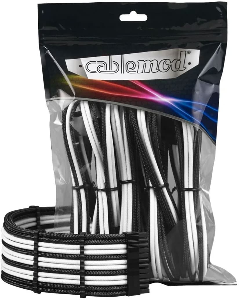 CableMod PRO Series ModMesh Musta, Valkoinen