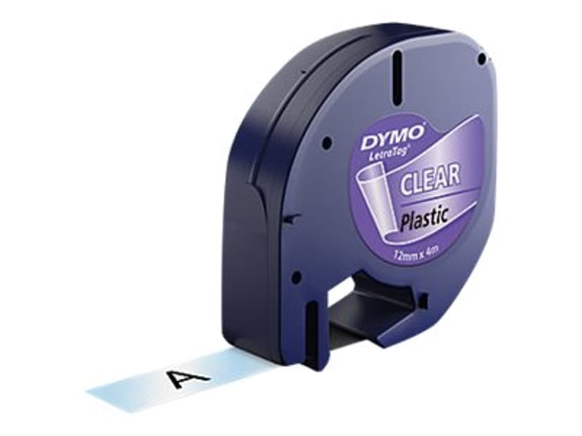Dymo Tape LetraTag 12mm Plast Klar