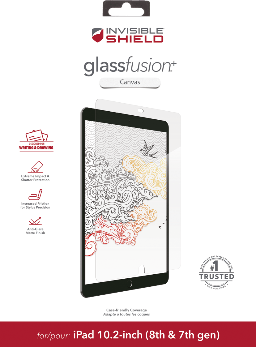 Zagg Glassfusion+ Canvas iPad Pro 12.9" (4th gen), iPad Pro 12.9" (5th gen), iPad Pro 12.9" (6th gen)